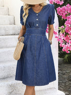 Miano® | Elegant denim robe 