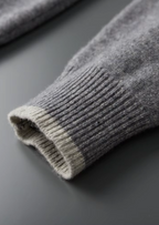 Miano® | CARDIGAN BISTEPIS À FERMETURE ÉCLAIR EN LAINE MÉRINOS