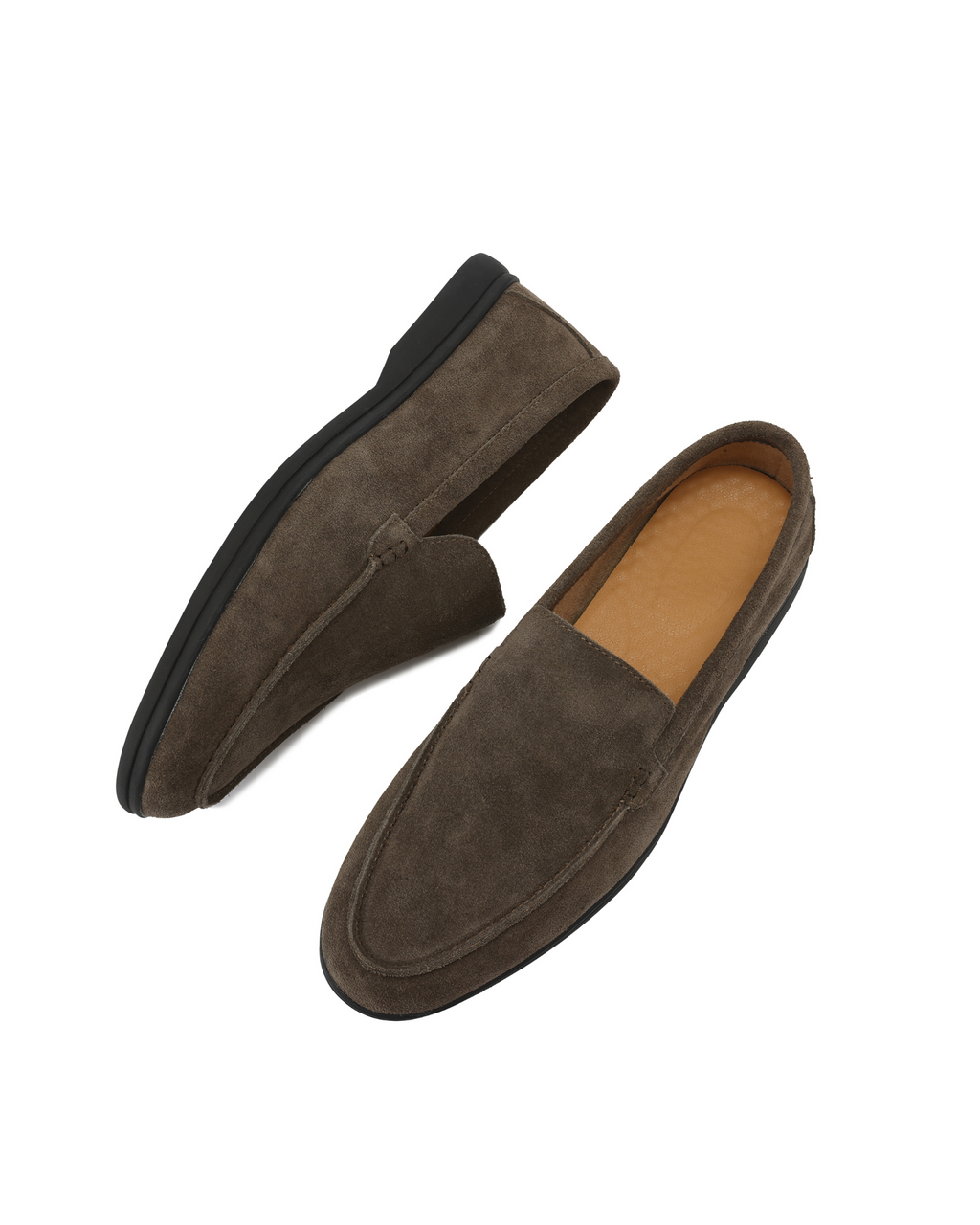 Miano® | Mocassins en daim haut de gamme - Semelles noires