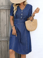 Miano® | Elegant denim robe 