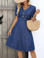 Miano® | Elegant denim robe 