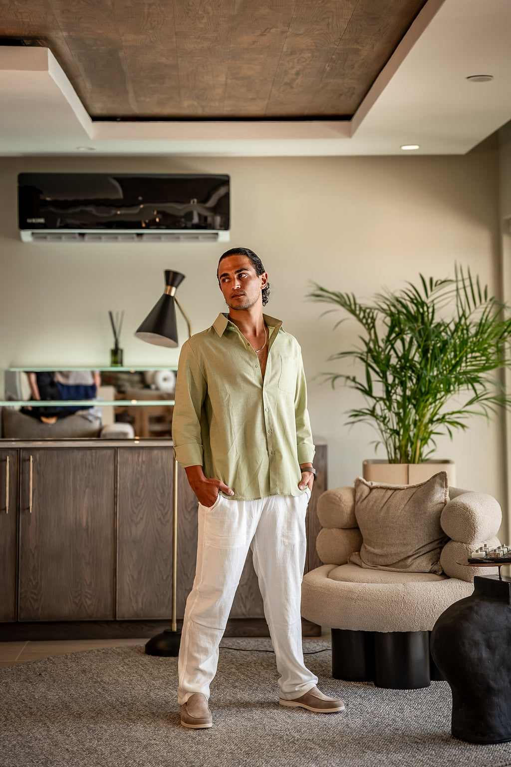 Miano® | Ensemble Old Money en lin (manches longues)