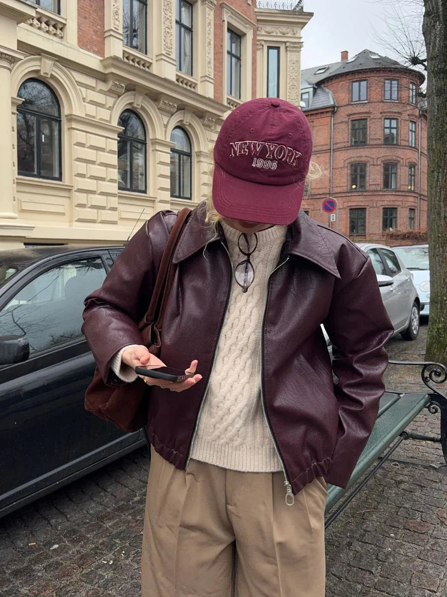 Miano® |  Veste Emmy – L'indispensable pièce cuir au twist moderne