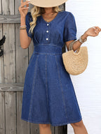 Miano® | Elegant denim robe 