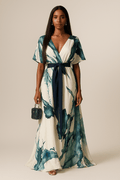 Miano® | Robe ample with aquarelle print